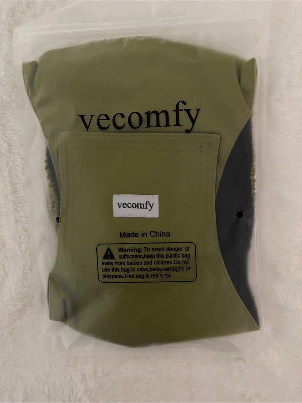 Vecomfy Olive Green Dog Diaper Cover  SZ XL